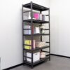 Adjustable Heavy Duty Shelving 5 Tier Storage Shelves, 2000Lbs Load, Kitchen, Garage - Black - Image 9