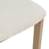 Mid Century 7 Piece Dining Set With Upholstered Armless Chairs & Wood Table - Beige / Natural - Image 17