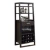 Home Bar Wine Rack Storage Cabinet - Espresso - Image 7