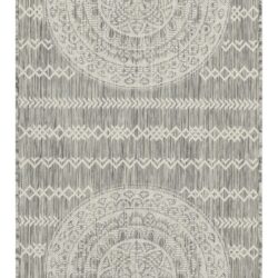 Sunshine - 2'7" X 7'3" Indoor, Outdoor, Area Rug Polypropylene - Silver