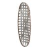 Metal Wall Art With Grid Pattern - Silver - Image 2