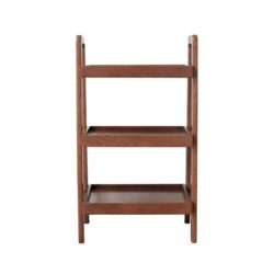 Premium Storage Organizer, 3-Tier Beech Shoe Rack For Entryway, Living Room - Walnut