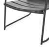 Modern Conrad Chair Outdoor Seating - Matte Black - Image 12