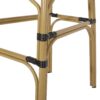 Outdoor Wicker And Aluminum French Barstools (Set of 2) - Black - Image 13