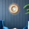 Retro DesignSunburst Metal Wall Mirror Decorative Mirror For A Bedroom Dressing Room, Hallway Or Living Space - Gold - Image 4