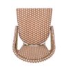 Outdoor Rattan French Barstool Set With Rust / Wicker And, Seat Height - Rust Red / White - Image 10