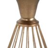 Hollow - Edge Retro Art Pine Side Table With Antique And Natural Color, Iron And Pine Construction - Antique Gold / Natural - Image 10