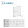 Double Sliding Glass Shower Door Aluminum Framed Enclosure Sgcc Clear Tempered Glass - Matte Black - Image 3