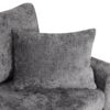 Sectional Sofa Pull-Out Sofa Bed Sleeper With A Storage Ottoman, Three Pillows And Charging Devices For Living Room - Gray - Image 24