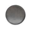 Modern Round Accent Table With Hammered Surface - Silver Iron Frame - Image 7