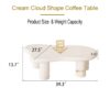 Cloud Shaped Coffee Table For Living Room - Beige - Image 3
