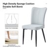 Modern Minimalist Dining Chairs And Office Chairs, 2 Piece Set - Light Gray - Image 7