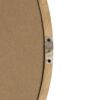 Wood Round Mirror, Farmhouse Decor Style Circle Wall Mirror For Living Room Bathroom Entryway - Brown - Image 10