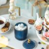 Glass Candy Jar With Lid, Christmas Candy Jar Containers (Set of 2) - Gold / Blue - Image 6