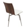 Mason - Contemporary Dining / Chair With Swivel (Set of 2) - Walnut / White - Image 5