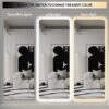 Full Length Mirror Lighted Vanity Body Mirror LED Mirror Wall-Mounted Mirror Big Size Rounded Corners, Bedroom, Living Room, Dressing Room, Hotel - Clear - Image 10