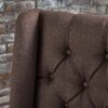Elegant Tufted Dining Chair (Set of 2) With High Backrest - Dark Brown - Image 5