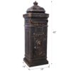 Mailboxes Residential Large Capacity Letter Box Aluminum - Bronze - Image 3