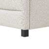 Full Size Elegant Upholstered Tufted Sofa Bed With Trundle, Linen Fabric - Beige - Image 3