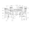 Dining Table Set, 5 Pieces Set, Small, Rectangular, Contemporary & Modern - White - Image 14