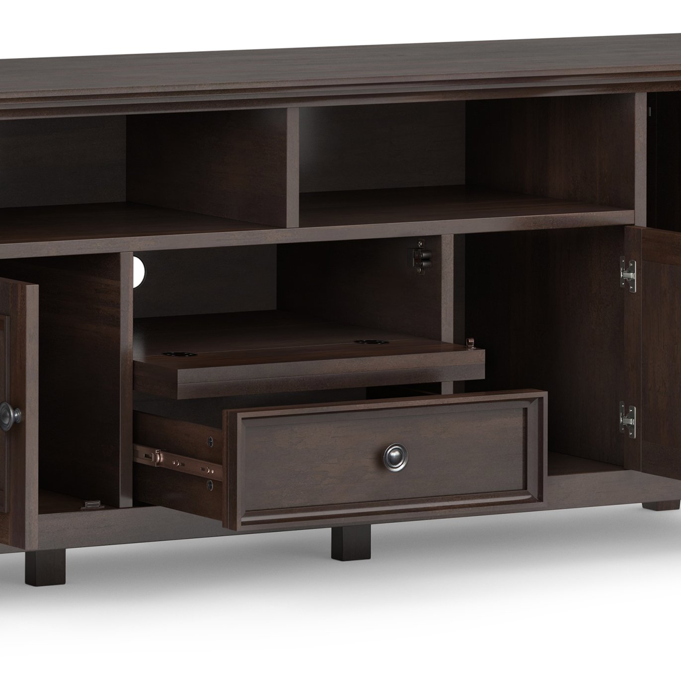 Amherst - Wide TV Media Stand - Brunette Brown - Image 5
