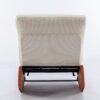 Modern Rocking Chair Recliner, Comfy Rocker Nursery Chair With Footrest, Accent Reading Chair, Upholstered Lounge Chair For Relaxing, Resting, Soft Padded Rocker For Indoor Living Room Bedroom - Orange - Image 11
