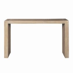 Modern Console Table With Solid Wood Construction - Reclaimed Wheat