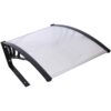 Weather Resistant Polycarbonate Canopy Outdoor Shade Cover For Robotic Lawn Mowers - Black - Image 6