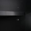 Freestanding Tall Bathroom Cabinet With Adjustable Shelves, Drawers, Soft Close Glass Doors - Black - Image 19