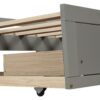 Daybed With Trundle And Two Storage Drawers, Sofa Bed For Bedroom Living Room - Gray - Image 7