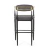 Barstools (Set of 2), Counter Height Upholstered Bar Stools With Backs And Iron Legs For Kitchen Island Fabric Seating 260Lbs Weight Capacity - Gray - Image 11