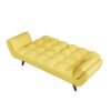 Sofa Soft Two Armrests Throw Pillow Pillow Comfortable Fit Apartment Bedroom Small Space - Yellow - Image 12
