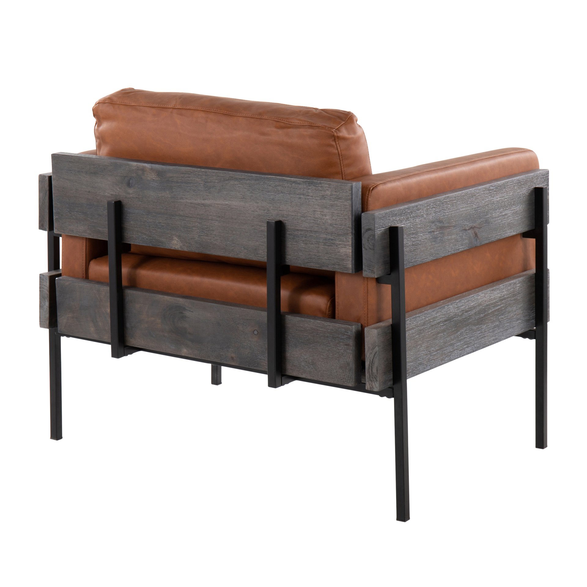 Kari - Farmhouse Chair - Black / Gray / Camel - Image 4