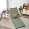 Foldable Portable Camping Chair With Carry Bag 14 Position Adjustable Recliner For Adults Cotton & Metal Frame For Outdoor Travel, Picnic, Or BBQ - Light Green - Image 19