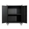 2 Door Tool Cabinets For Garage, Lockable Garage Storage Cabinet, Locking Storage Cabinet With Wheels, Rolling Tool Chest - Black - Image 10