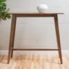 Bar Height Dining Table With Splayed Legs And Elongated Rectangular Top - Walnut - Image 9