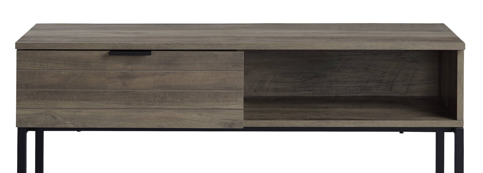 Galeno - Legs Writing Desk - Rustic Oak / Black - Image 5