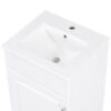 18" Bathroom Vanity With Sink, & Ceramic, Adjustable Shelf - White - Image 20