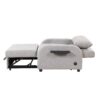 3 In 1 Pull Out Sofa Sleeper With Wing Table And USB Charge - Gray - Image 14