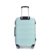 Hardshell Suitcase Spinner Wheels Pp Luggage Sets Lightweight Durable Suitcase With Tsa Lock, 3 Piece Set (20/24/28) - Light Green - Image 7