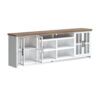Hampton - TV Stand Console For TVs Up To 100" - Jasmine Whitewash / Barnwood - Image 8
