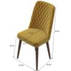Katie - Mid-Century Modern Dining Chair (Set of 2) - Yellow - Image 10