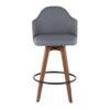 Ahoy - Mid-Century Counter Stool - Walnut / Gray - Image 5