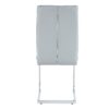 Luxury Simple Arch Chair (Set of 2) Light Material High Resilience Dining Chair With Arched Metal Leg - Light Gray / Silver - Image 10