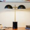 Nova - Hydro Table Lamp With On / Off Switch Double Lamp - Black / Gold / Marble - Image 9