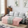 Pull-Out Storage Sofa - Light Gray - Image 2