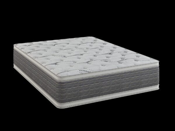 Dream Flex - 14.5" California King Two Sided Pillow Top Mattress - White / Gray