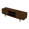 Alexa - Mid-Century Modern Style TV Stand - Dark Brown / Wood - Image 16
