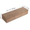 Modern Minimalist 60" Bathroom Cabinet With Soft Close Drawers And Floating Mounting Design - Imitative Oak - Image 5