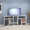 Contemporary Bookcase With Nine Shelves - White - Image 4